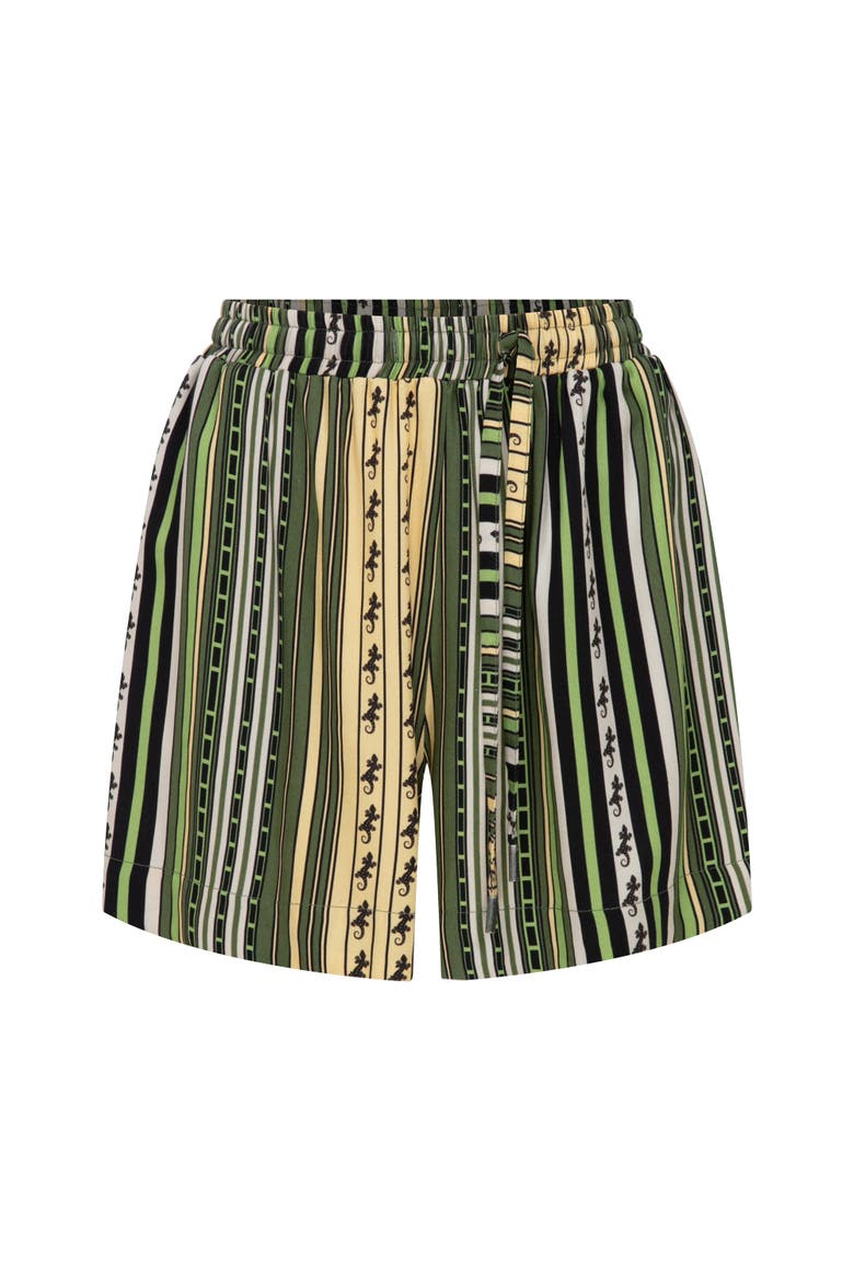 Sun Printed Desert Echo Drawstring Shorts, Alternate, color, Green