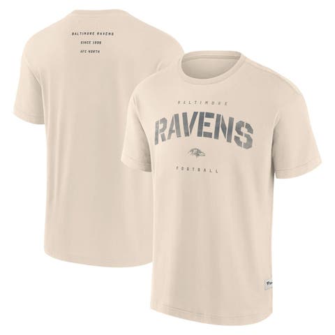 Men's Fanatics Cream Baltimore Ravens Elements Weathered Tonal Future Ground T-Shirt