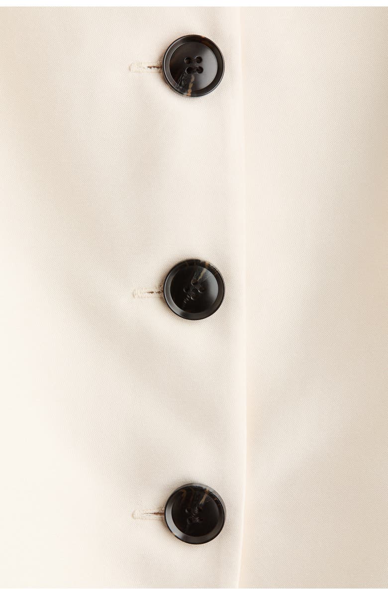 H&M Square-neck Blazer, Alternate, color, Light Beige