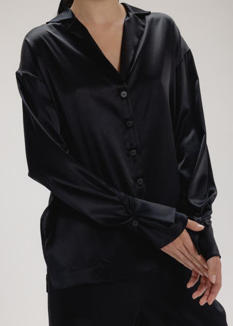 Silk Button Up Shirt