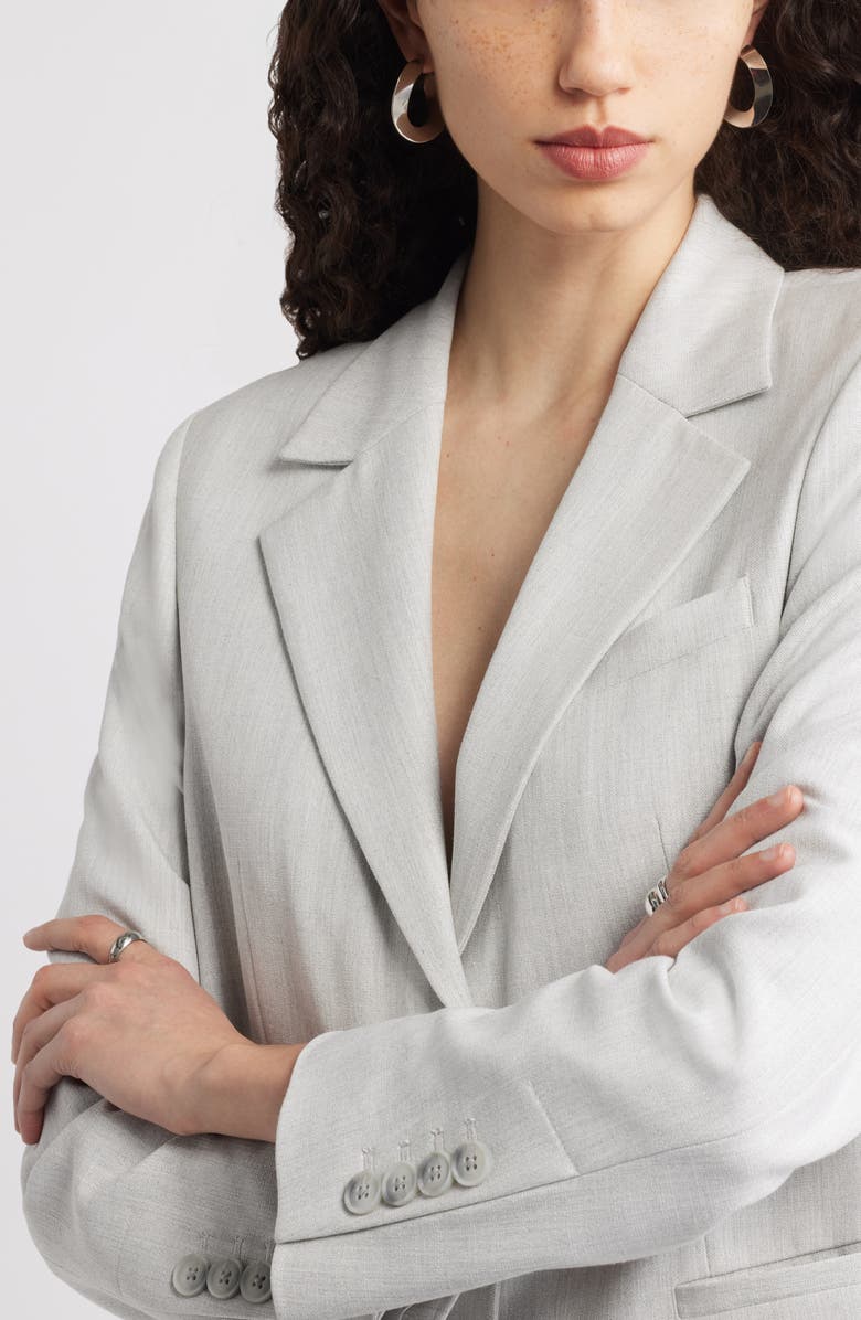 Nordstrom The Liv Boyfriend Blazer, Alternate, color, Grey Light Heather