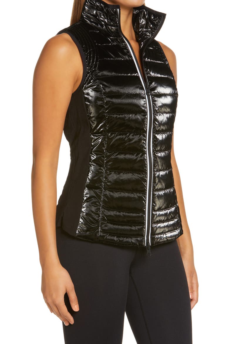 Breakthrough Puffer Vest, Alternate, color, BLACK