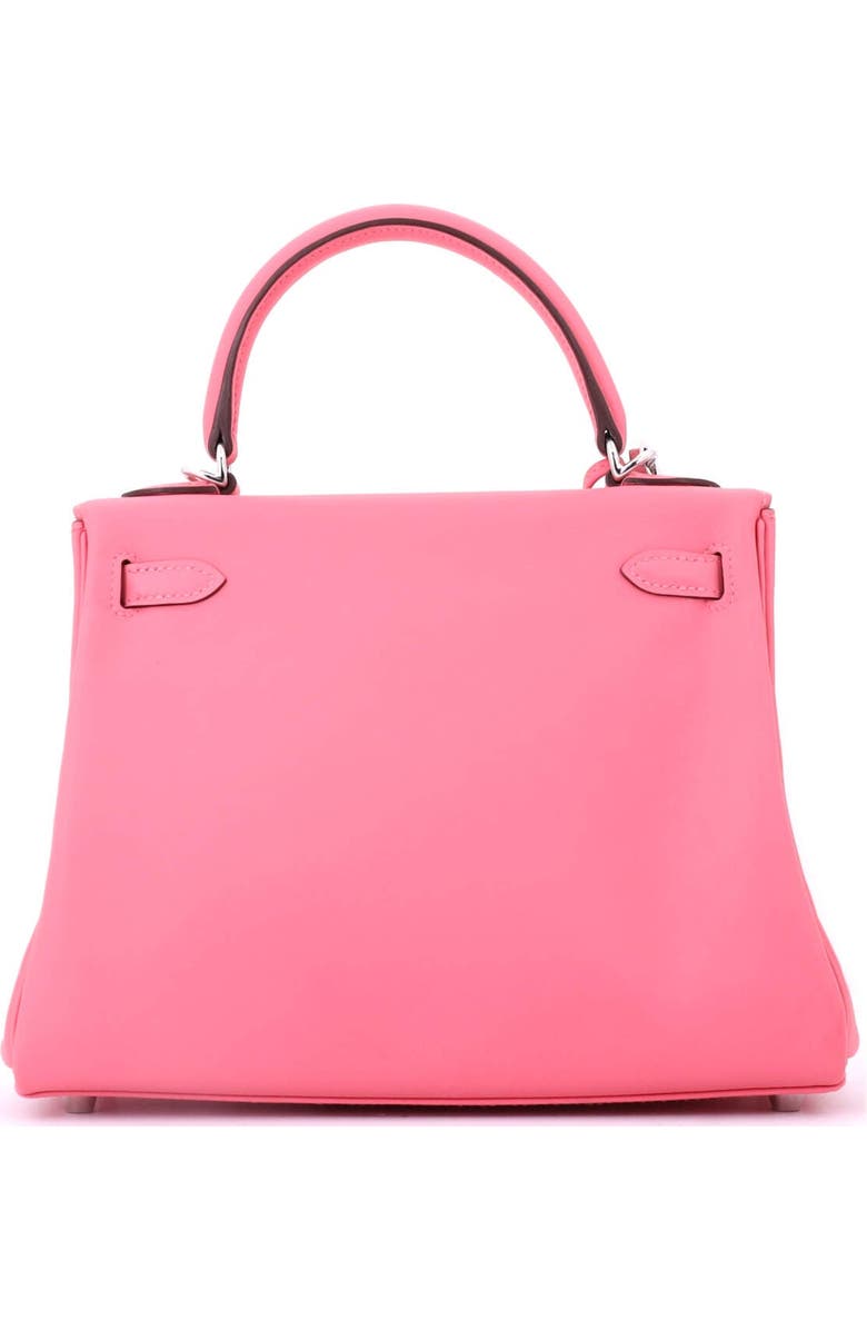 Pre-Owned Hermes Kelly Handbag Pink Swift with Palladium Hardware 25, Alternate, color, Rose Azalee
