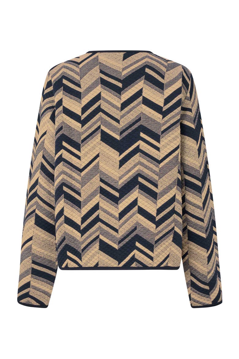 MaJuanta Long Sleeve Round Neck Jacket, Alternate, color, Travertine