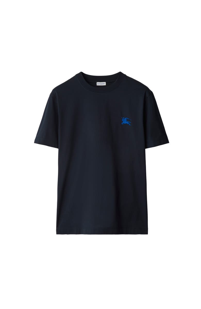 Burberry Cotton T-shirt, Alternate, color, Navy