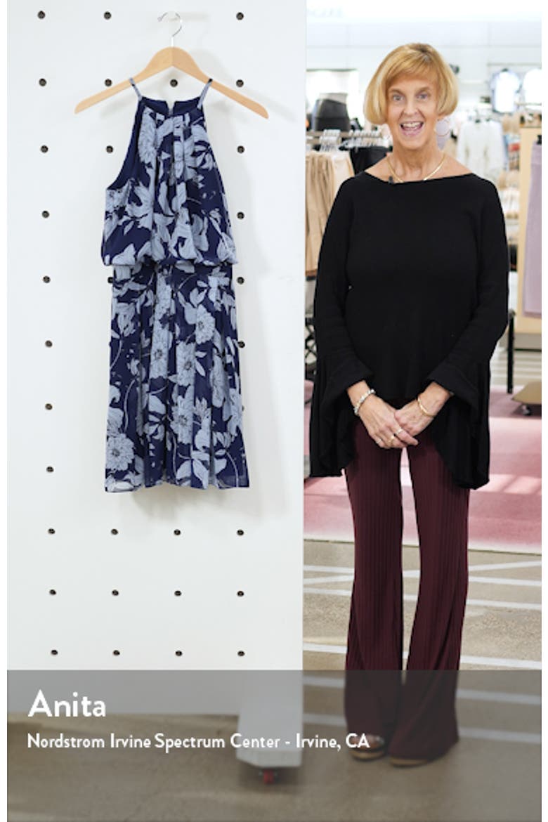 Floral Print Halter Dress video