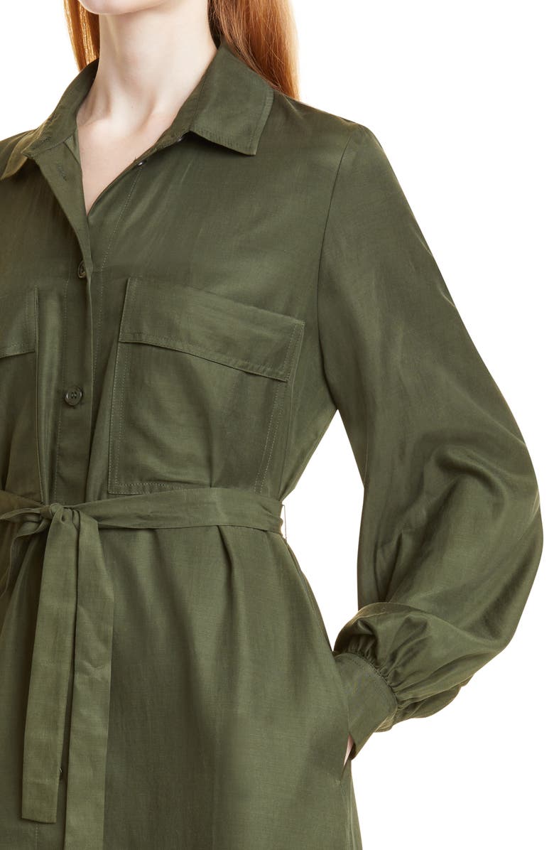 Samsøe Samsøe Camila Long Sleeve Midi Shirtdress, Alternate, color, 