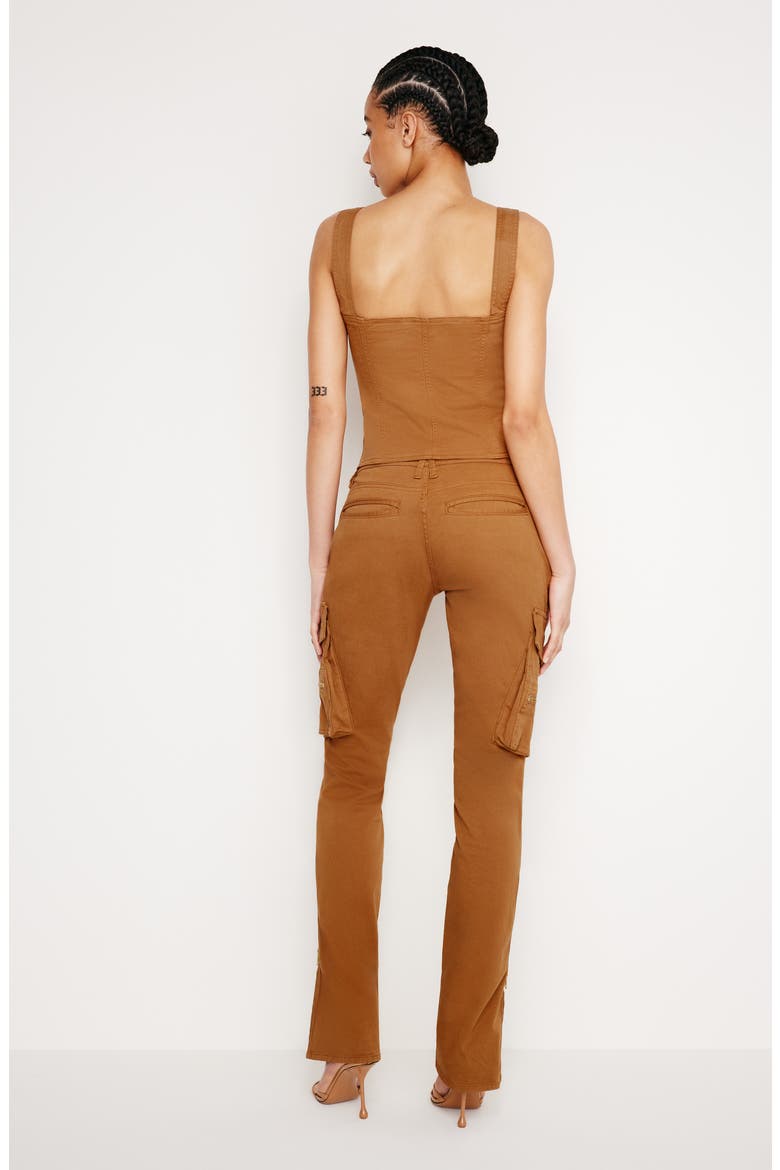 Skinny Twill Cargo Pants, Alternate, color, CANYON003
