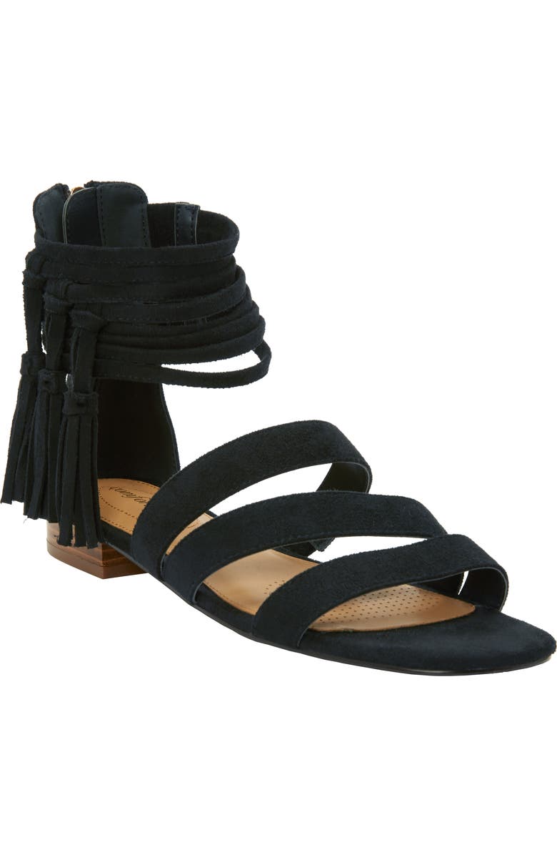 Comfortview The Eleni Sandal, Main, color, Black