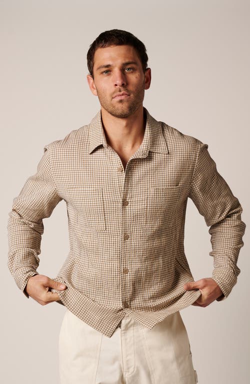 Leisure Lab Jackson Button Up In Brown