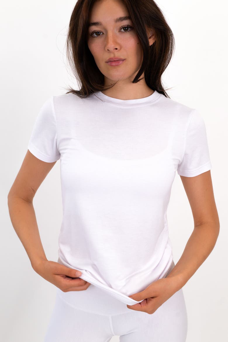 The Everyday Tee, Alternate, color, white