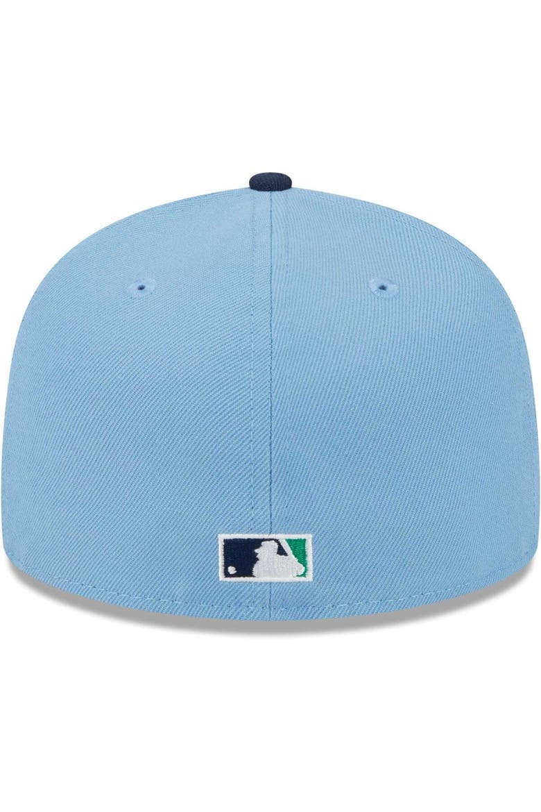 Men's New Era Light Blue/Navy Chicago White Sox Green Undervisor 59FIFTY Fitted Hat, Alternate, color, Light Blue