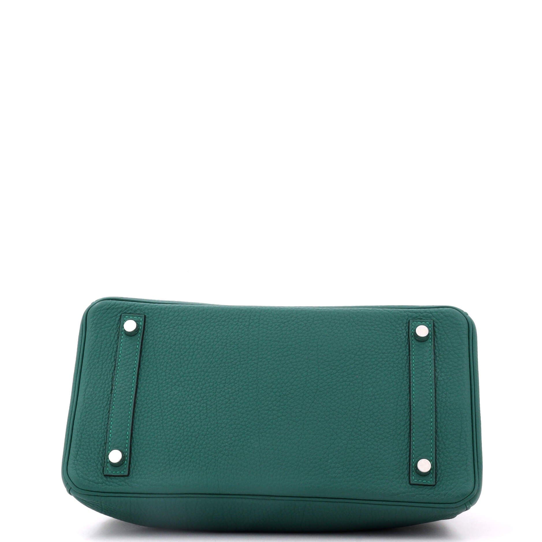 Pre-Owned Hermes Birkin Handbag Green Togo with Palladium Hardware 30, Alternate, color, Malachite