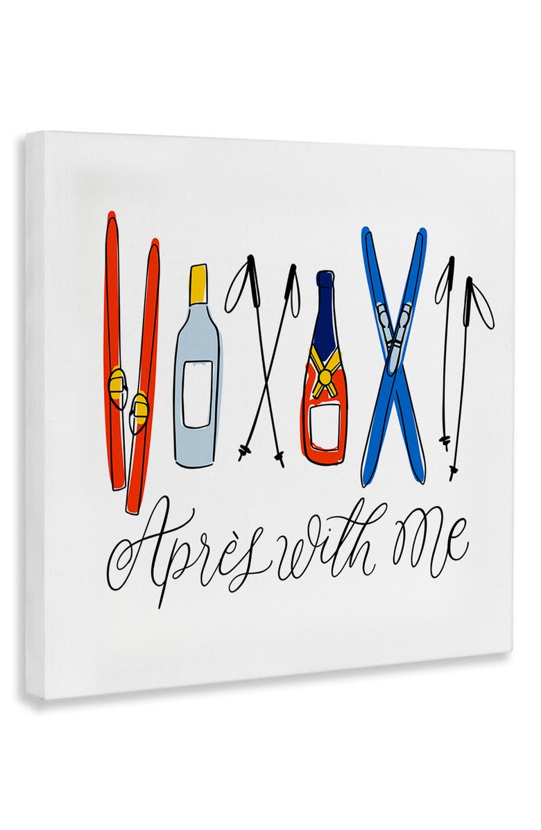Stupell Industries Après With Me Canvas Wall Art, Alternate, color, Multi-Color