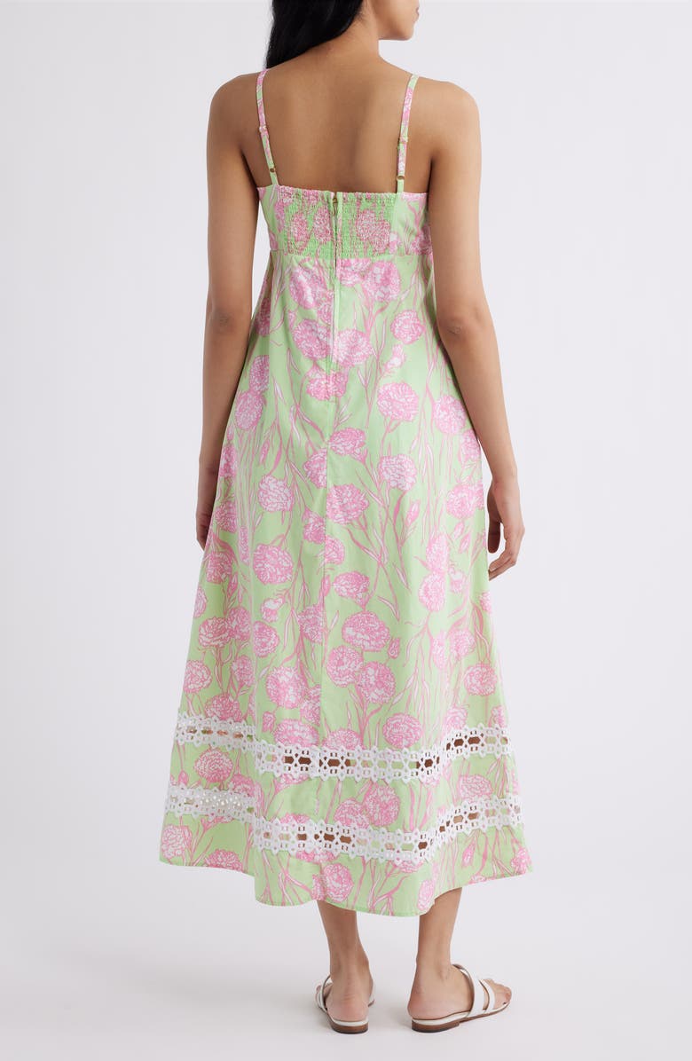 Lilly Pulitzer<sup>®</sup> Haliey Floral Print Sundress, Alternate, color, Pistachio Macaron Alina