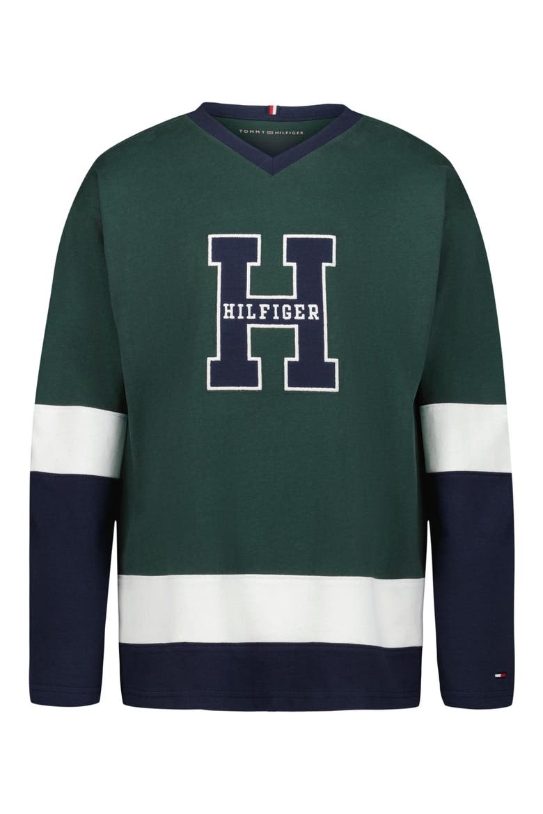 Kids' H Team Long Sleeve T-Shirt, Main, color, JUNE BUG