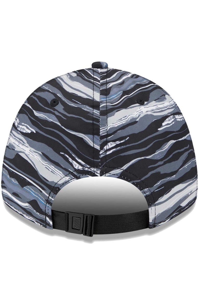 New Era Men's New Era Black Tottenham Hotspur Wave All Over Print 9FORTY Adjustable Hat, Alternate, color, Black