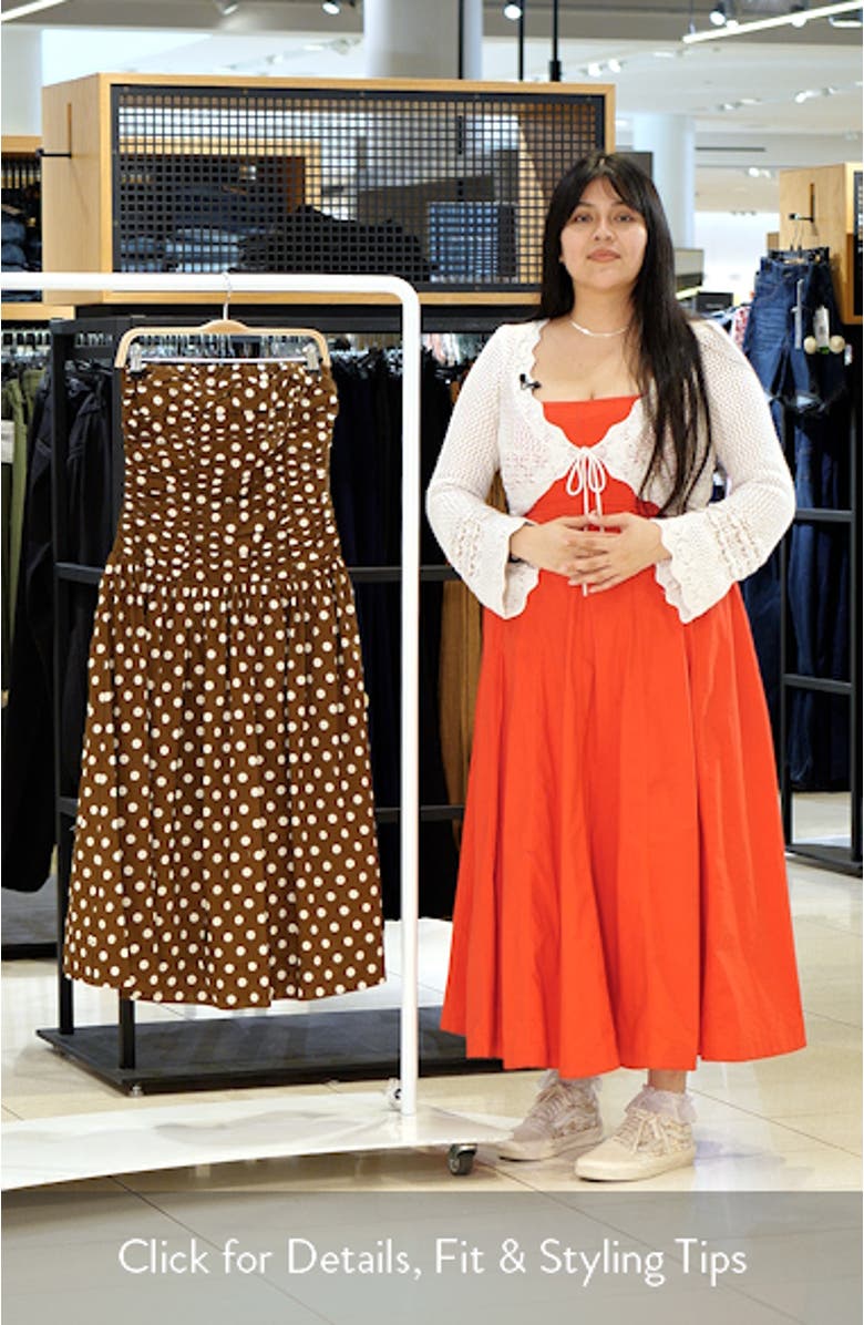 Polka Dot Strapless Dress, sales video thumbnail