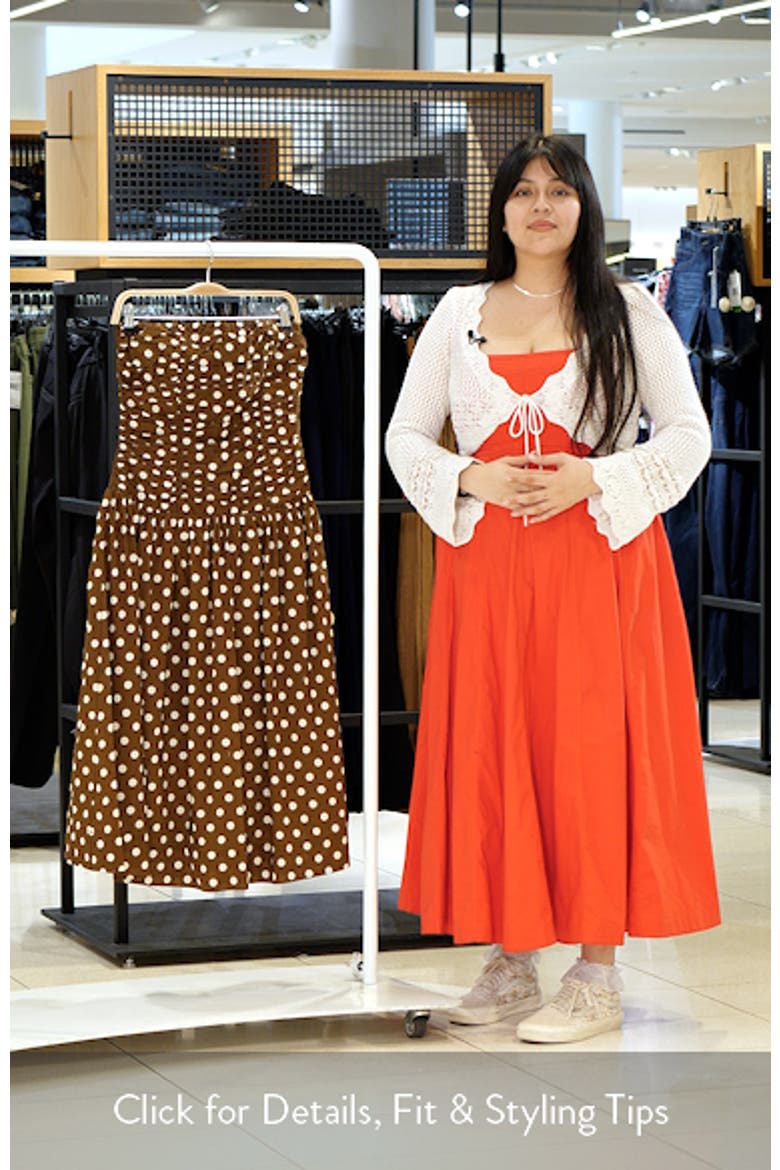 Polka Dot Strapless Dress video