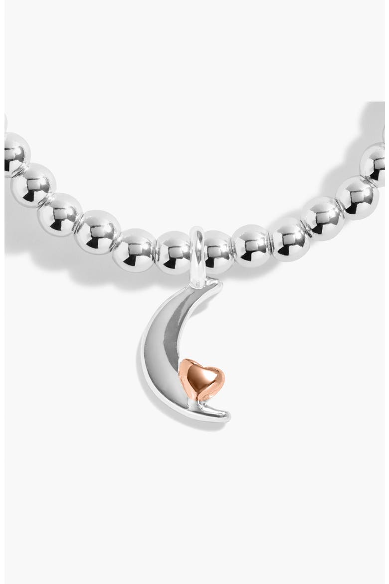 A Little 'Love You To The Moon & Back' Bracelet, Alternate, color, Metallic Silver