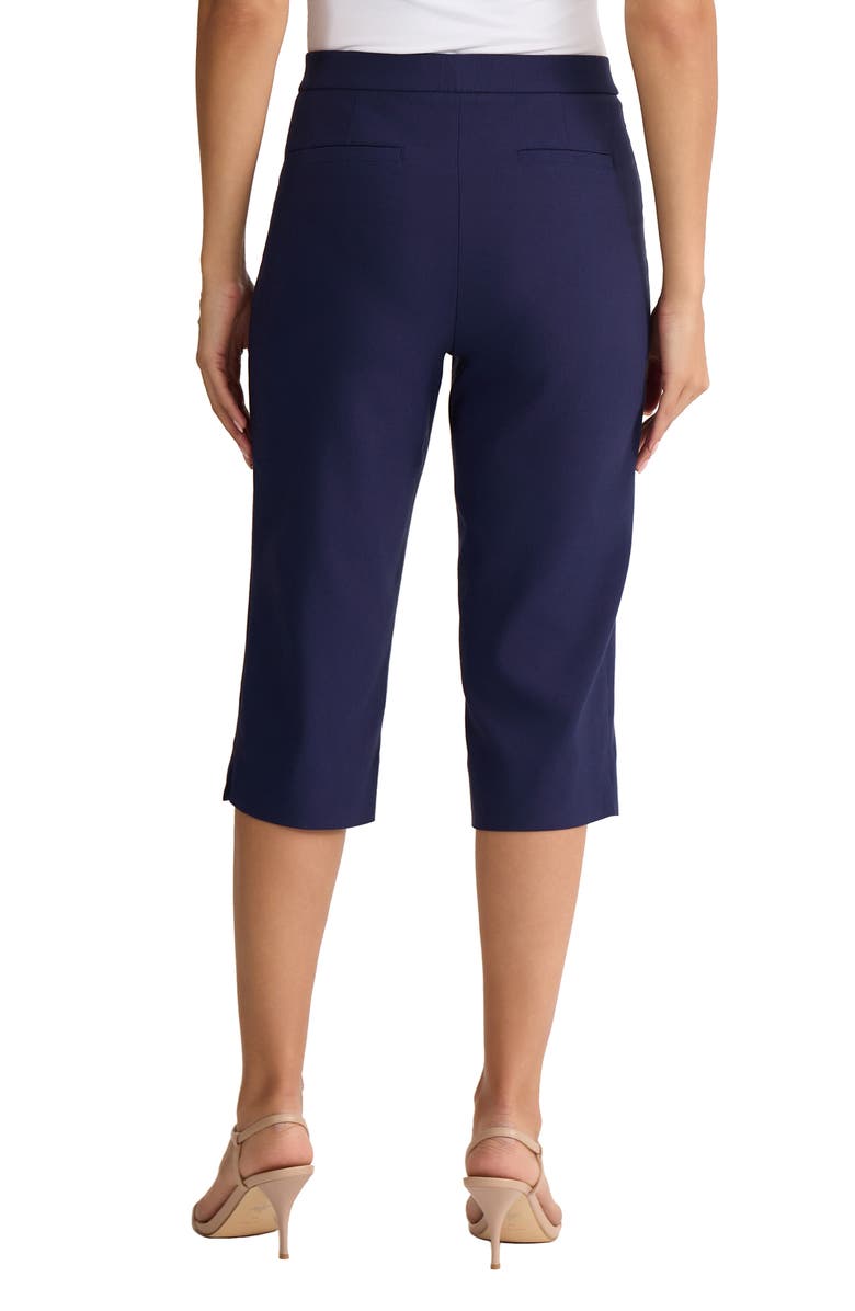 Jones New York Mid Rise Pedal Pusher Pants, Alternate, color, Pacific Navy