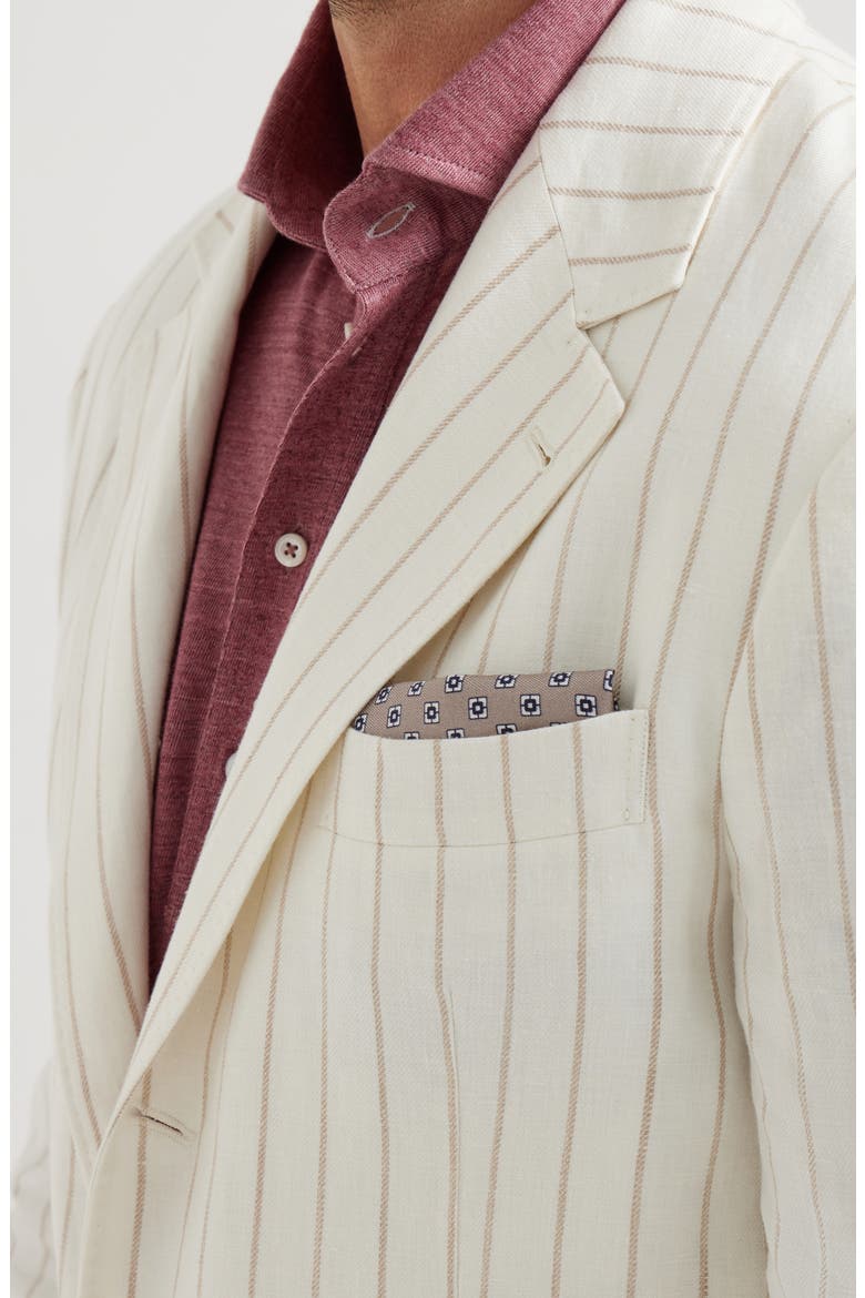 Silk pocket square, Alternate, color, Light Brown