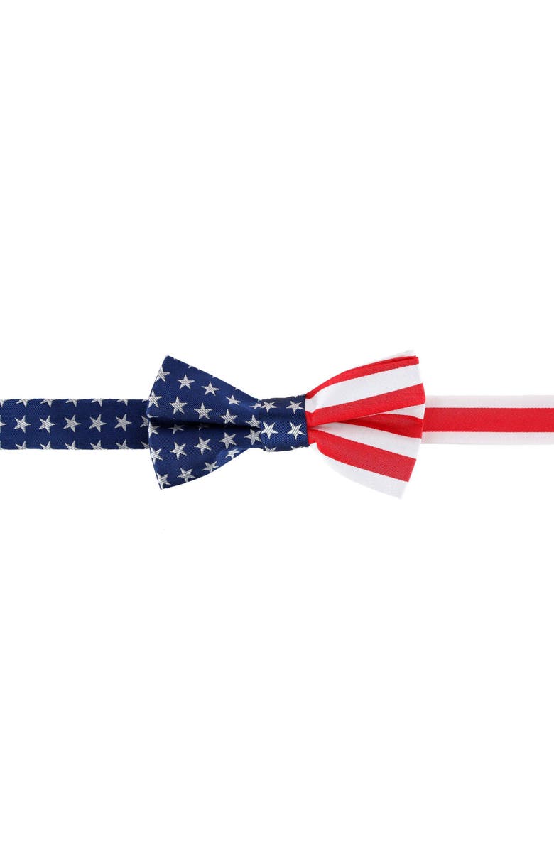 Trafalgar America's Old Glory Silk Bow Tie, Main, color, Red, White, And Blue
