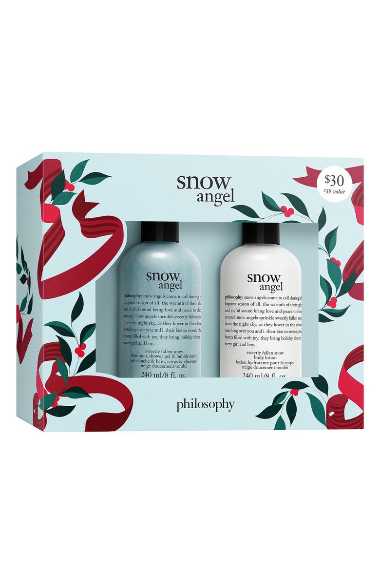 philosophy snow angel bath & body set, Alternate, color, 