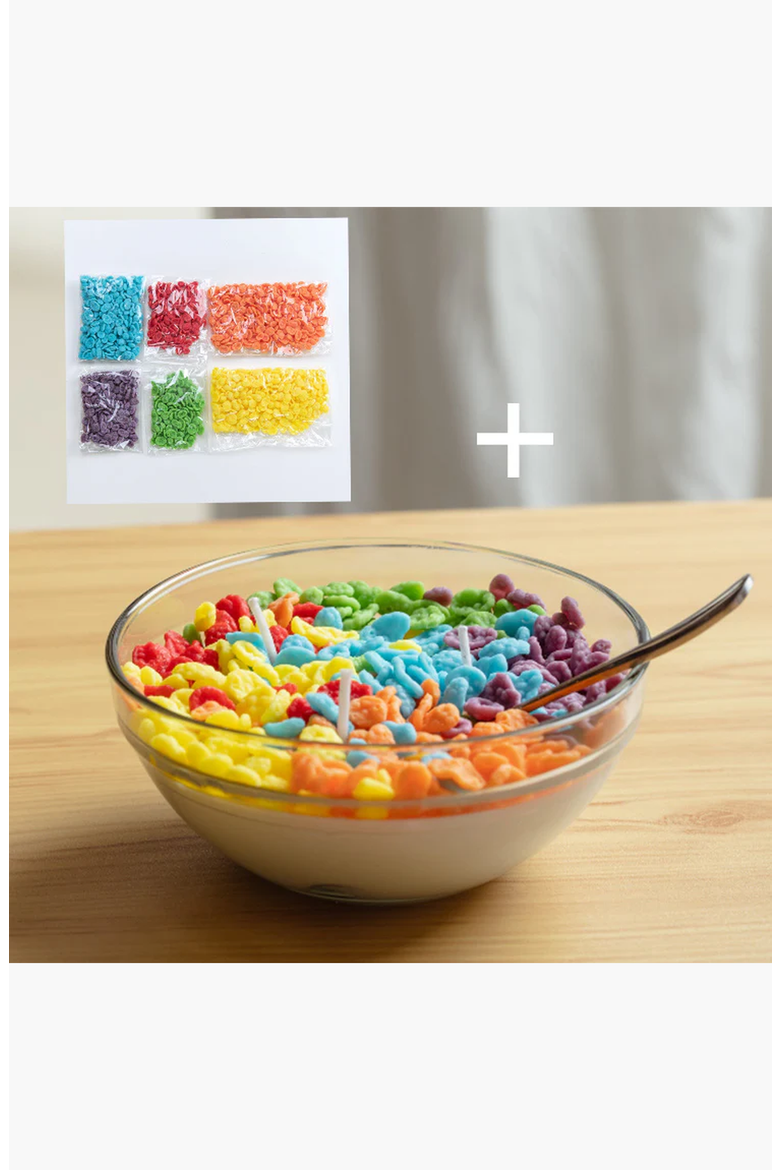 Fruity Pebbles Cereal Candle, Alternate, color, Fruity Pebbles + Extra Cereal