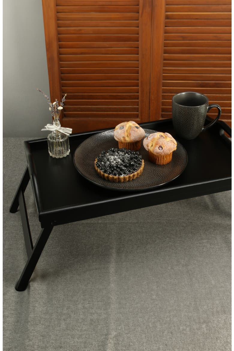 Folding Breakfast Tray, Alternate, color, BLACK