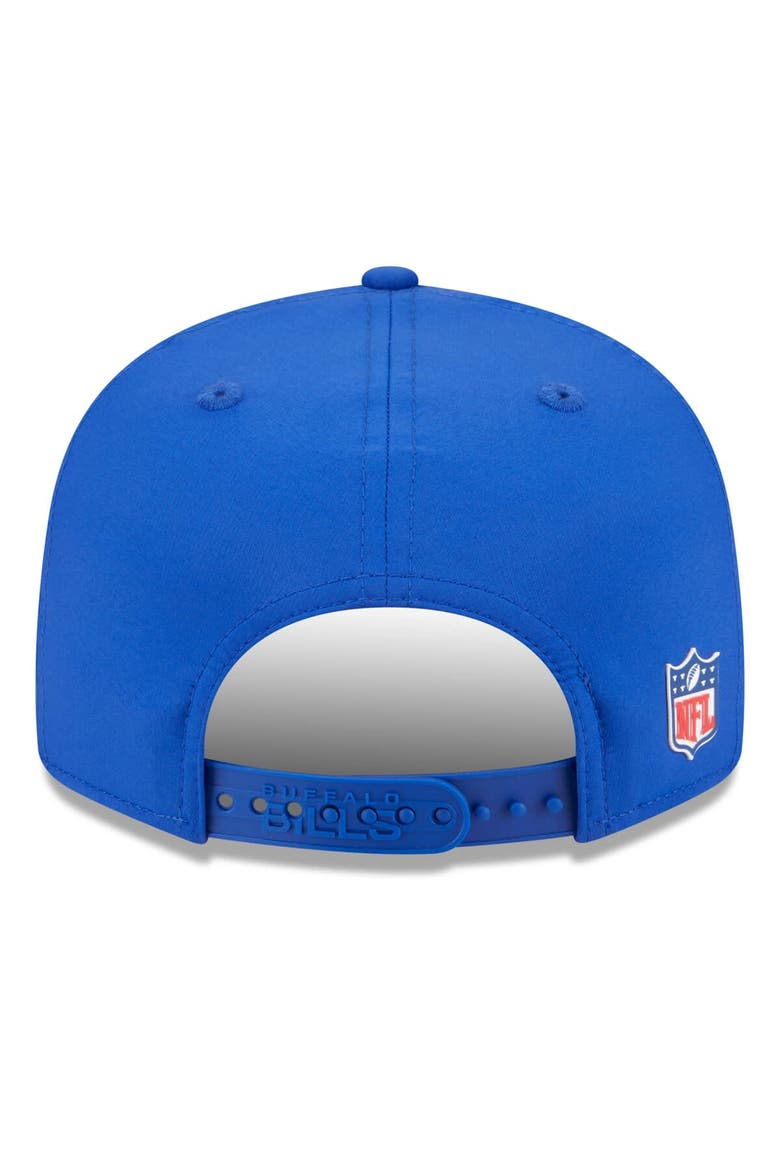 Men's New Era Royal Buffalo Bills 2025 Sideline  Split Panel 9FIFTY Snapback Hat, Alternate, color, Royal