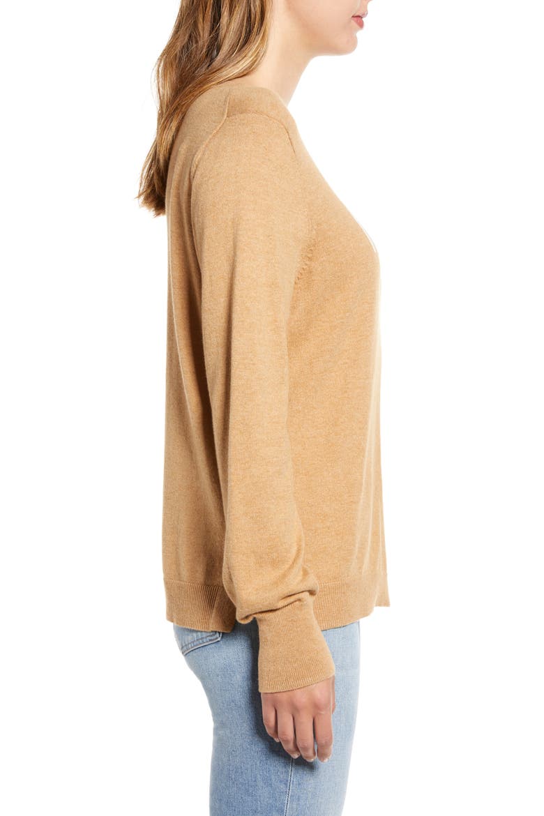 Muse Cotton Blend Sweater, Alternate, color, TRUE CAMEL