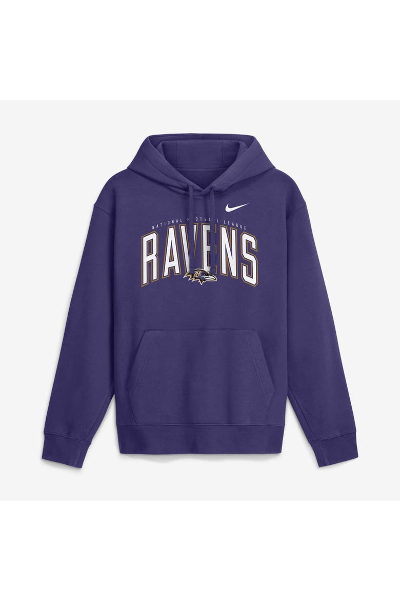 Men's Nike Purple Baltimore Ravens Expect Victory Club Fleece Pullover Hoodie, Main, color, Purple