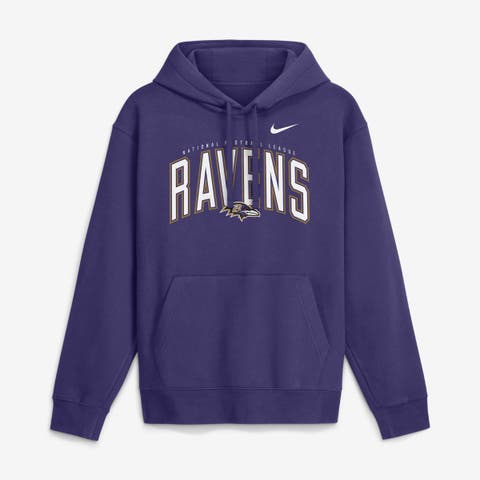 Men's Nike Purple Baltimore Ravens Expect Victory Club Fleece Pullover Hoodie