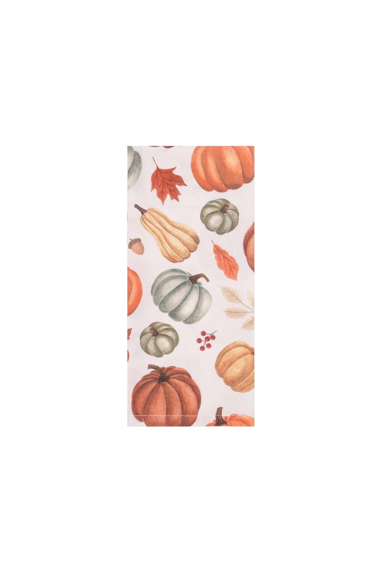 Bountiful Pumpkins Harvest Fall Towel & Stand Gift Set, Alternate, color, Orange