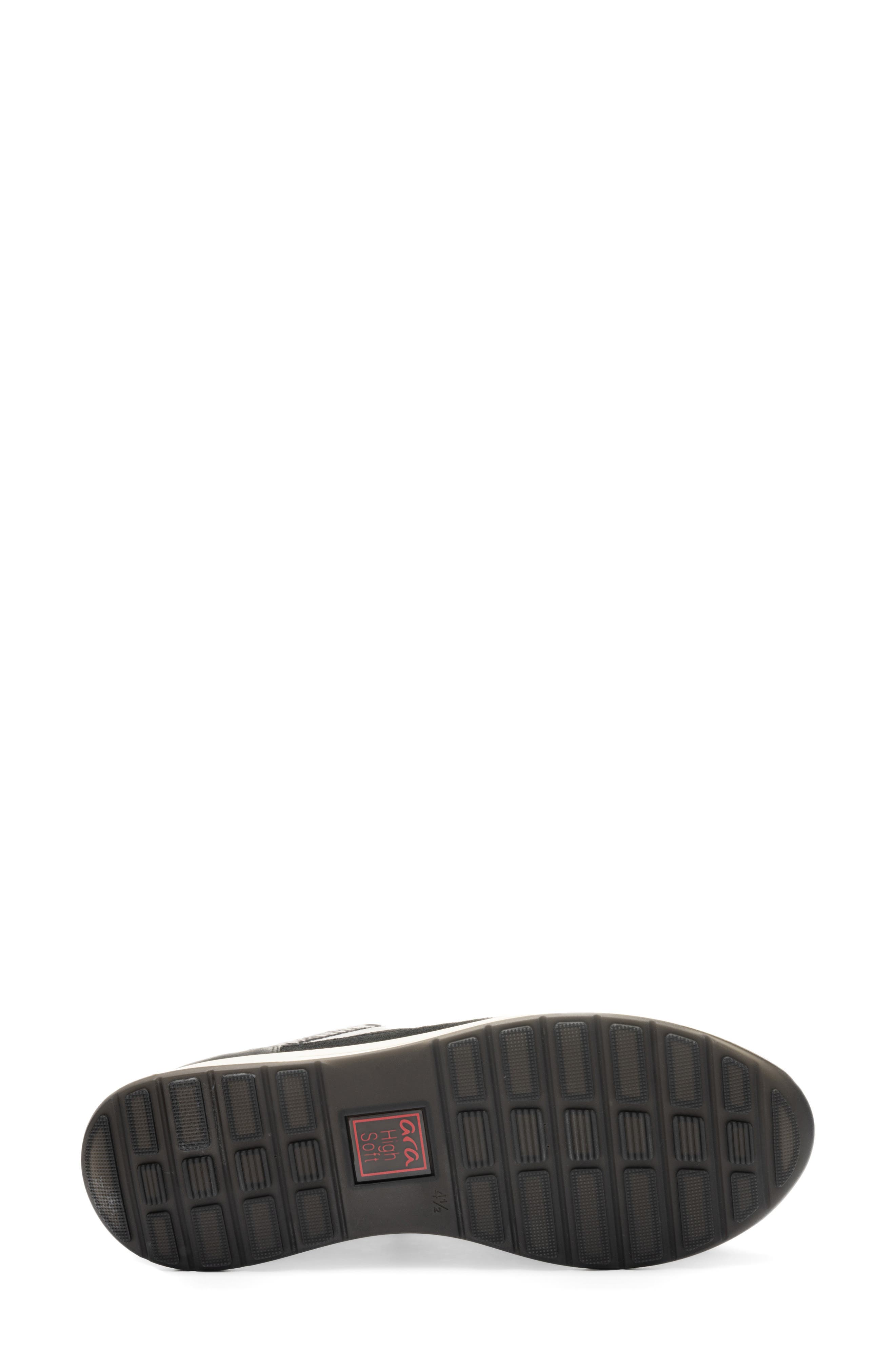 Obsidian Leather Sneaker, Alternate, color, BLACK/STEEL