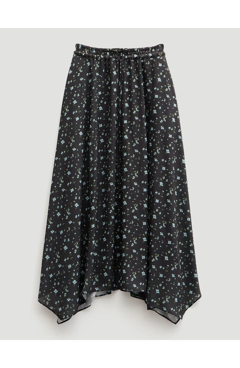 Hush Kaia Chiffon Hanky Hem Skirt, Alternate, color, Ditsy Floral Black