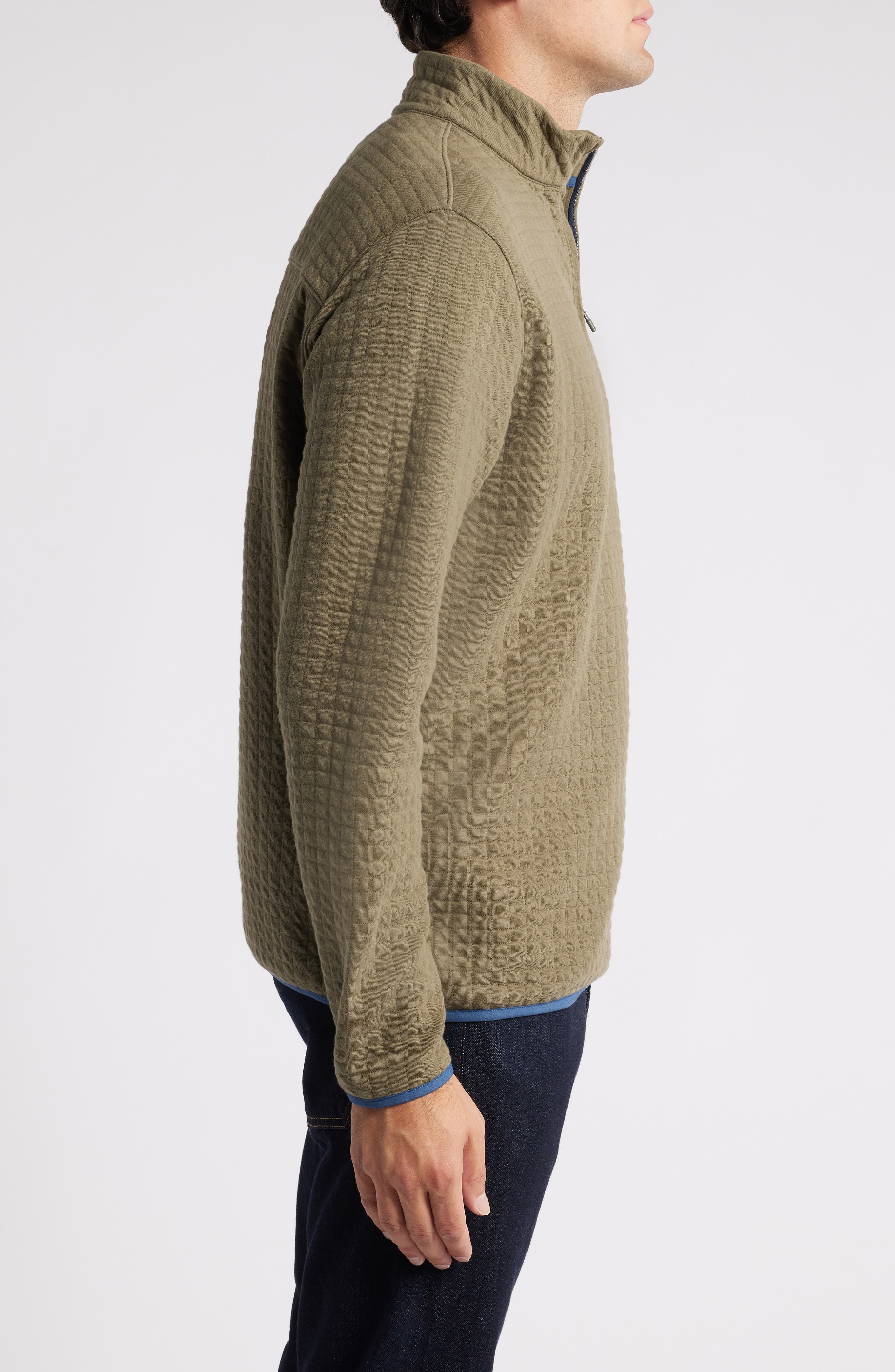 Peter Millar Quad Quilted Quarter Zip (Men) | Nordstrom