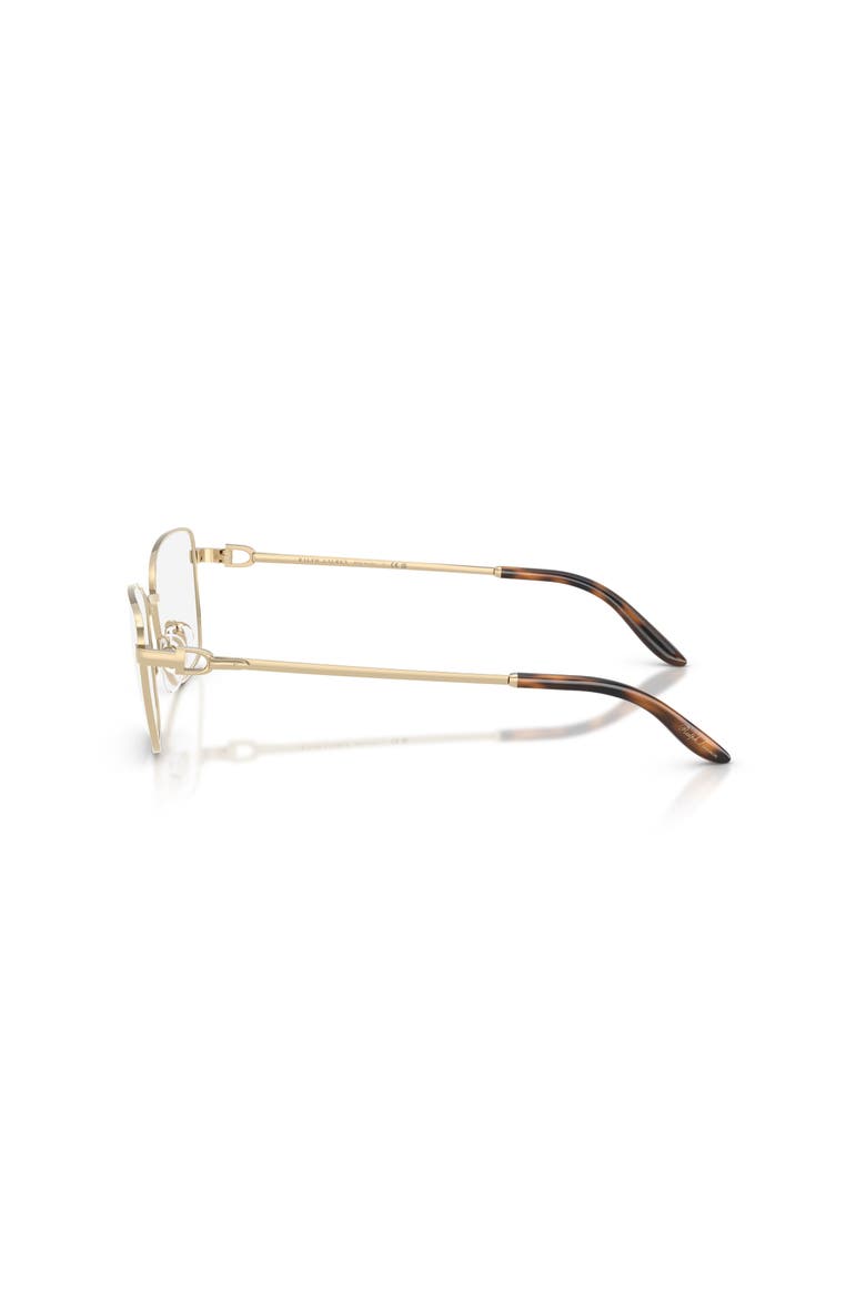 54mm Rectangle optical glasses, Alternate, color, Gold