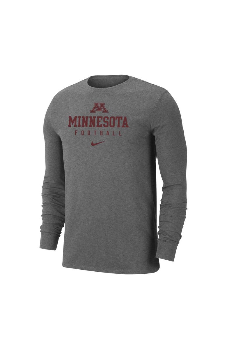 Nike Men's Nike Heather Gray Minnesota Golden Gophers Changeover Long Sleeve T-Shirt, Alternate, color, Heather Gray