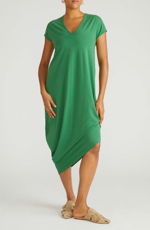 Geneva Asymmetric T-Shirt Dress