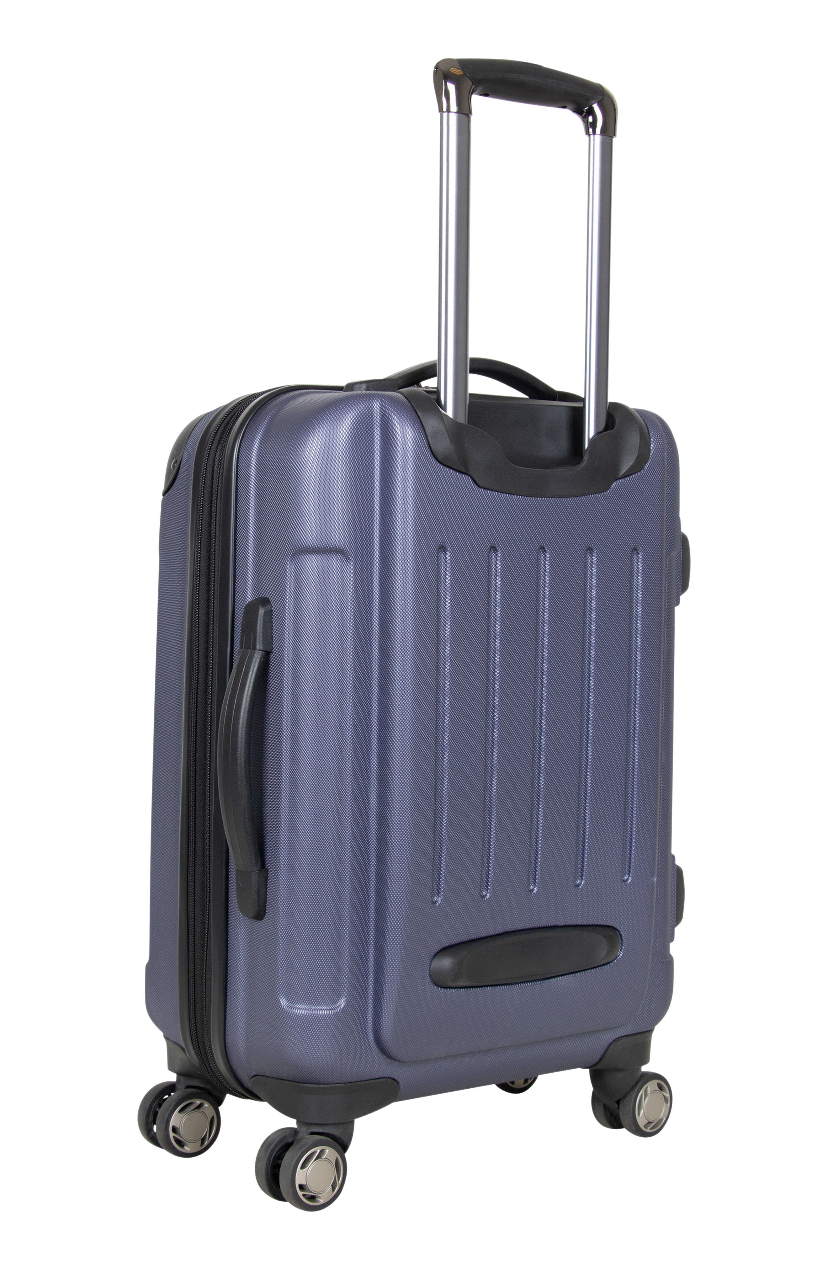 Kenneth Cole Renegade 20-Inch Expandable ABS 8 Wheel Suitcase, Alternate, color, Smokey Purple