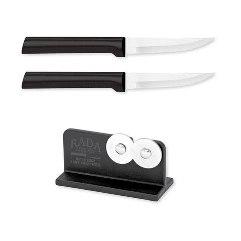 Cutlery Heavy Duty 3.25-Inch Paring Knife Set of 2 & Quick Edge Knife Sharpener