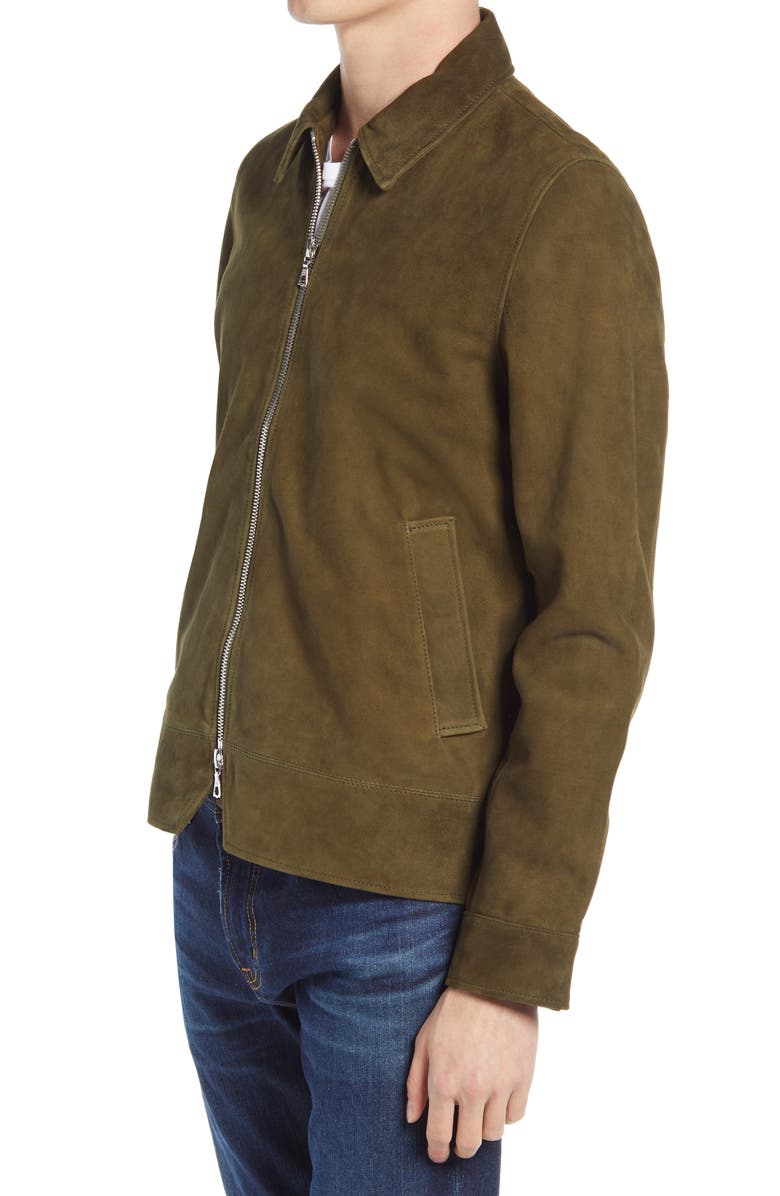 Officine Générale Rod Suede Bomber Jacket, Alternate, color,