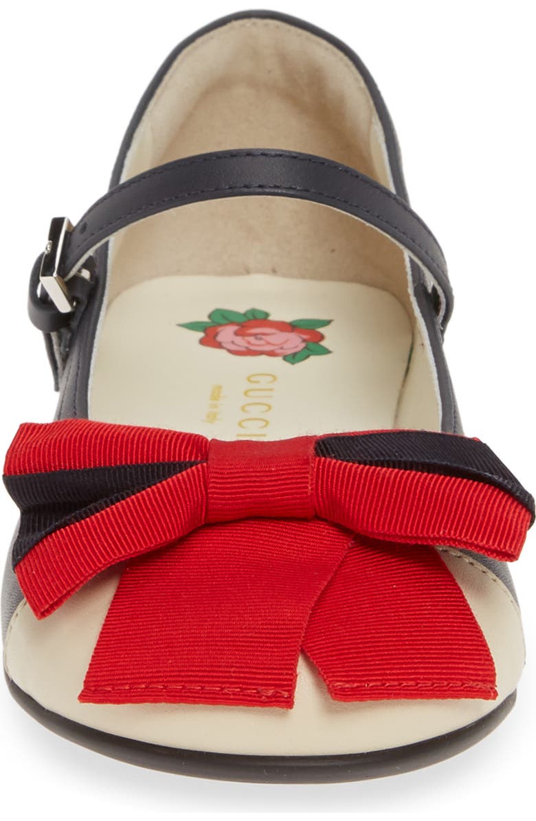 Gucci Web Bow Mary Jane Flat, Alternate, color,