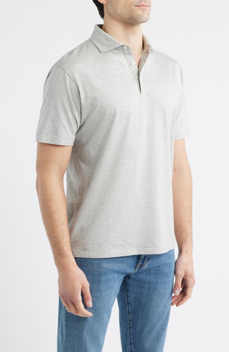Peter Millar Crown Crafted Excursionist Polo, Alternate, color, Gale Grey