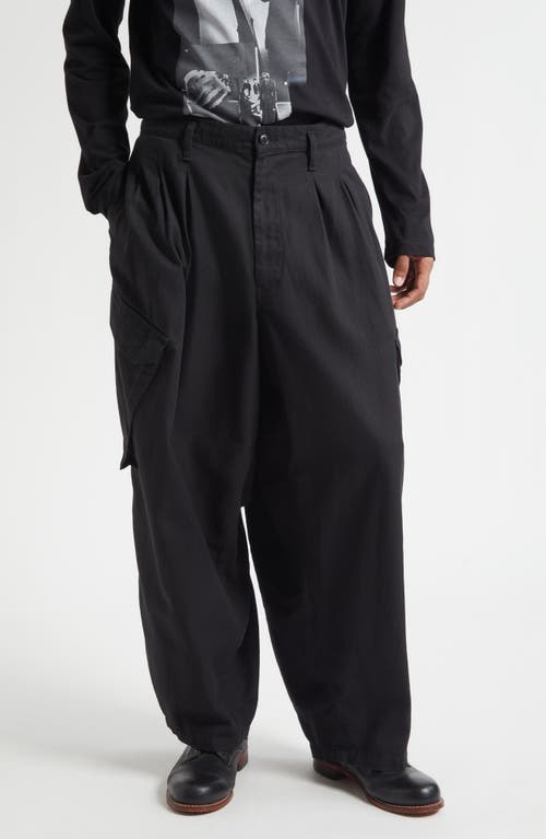 Yohji Yamamoto 12Tuck Cargo Work Pants in Black  product