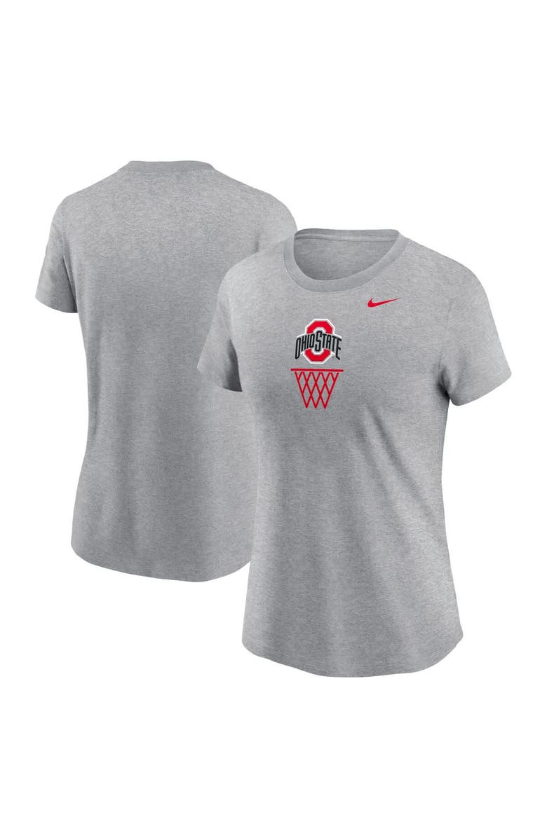 Nike Women's Nike Heather Gray Ohio State Buckeyes Offensive Rebound T-Shirt, Main, color, 