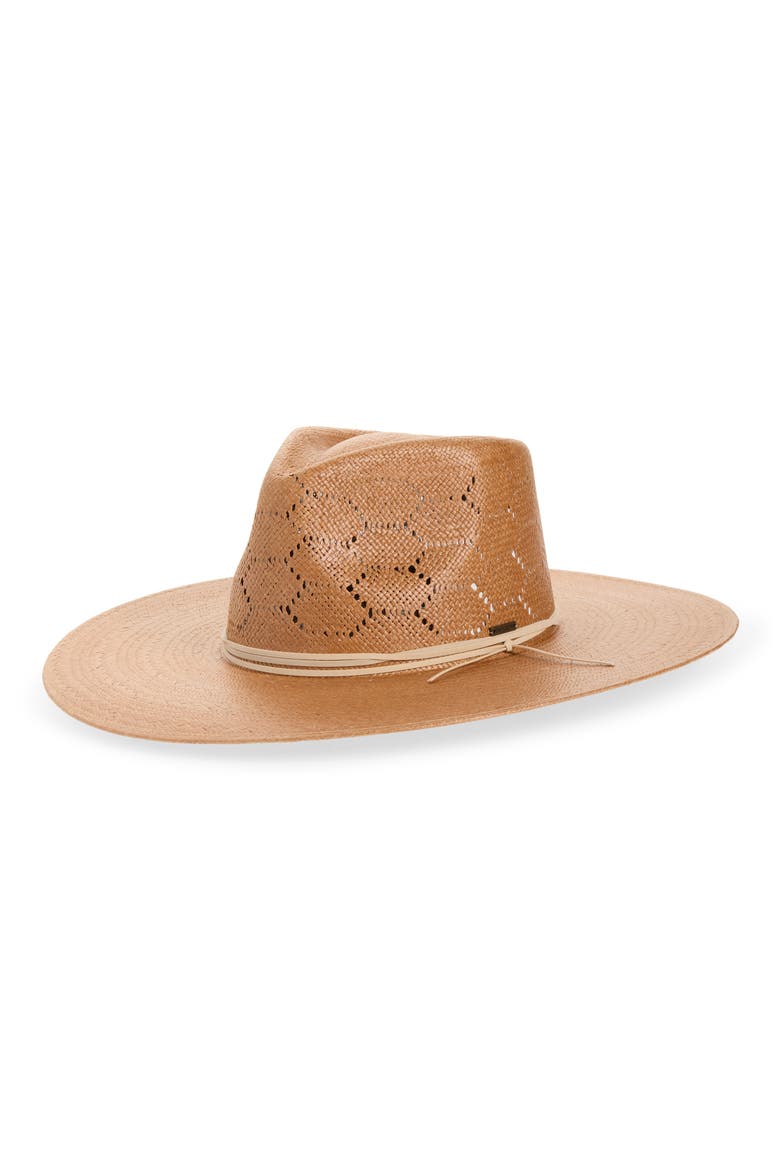 Porto Straw Fedora, Main, color, ITALIAN CLAY