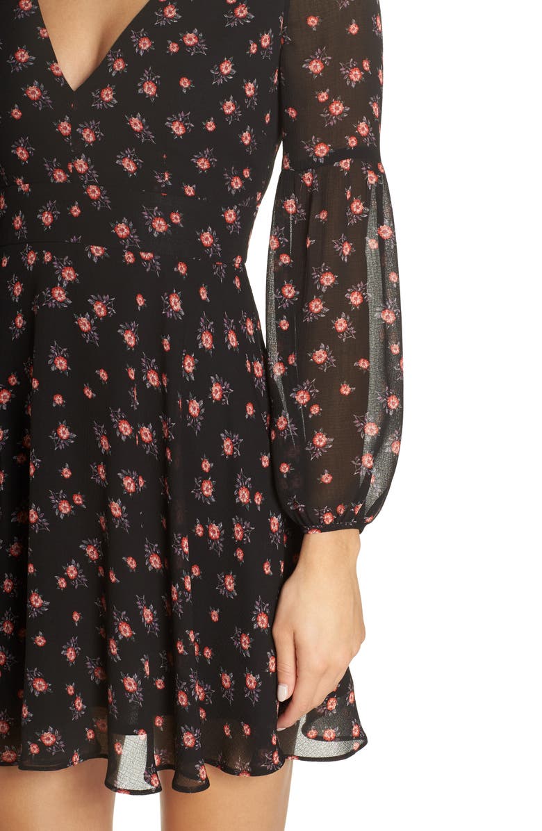 BB Dakota by Steve Madden BB Dakota Love in Afternoon Chiffon Minidress, Alternate, color, 